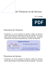 Théorème de Thévenin Et de Norton