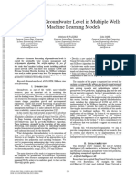 Forecasting of Groundwater Level in Multiple Wells Using Machine Learning Models