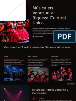 Musica en Venezuela Riqueza Cultural Unica