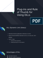 Plugins and Rule of Thumb For DLL