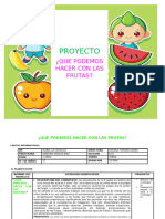 Proyecto. Que Podemos Hacer Con Las Frutras