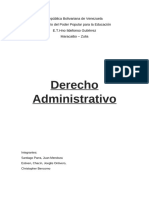 Trabajo Derecho Administrativo 5to B