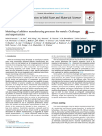 Modeling of Additive Manufacturing Processes For Metals Challenges and Opportunities