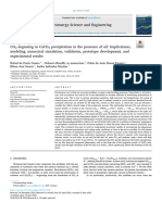 CO Degassing in CaCO Precipitation in The Presence of Oil