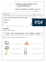 Avaliação de Matemática Marlene 4º Bimeste Corrigida