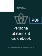 Personal Statement Guidebook Examples and Advice For Top University Entry