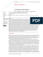 Climate Concern Elasticity of Carbon Footprint