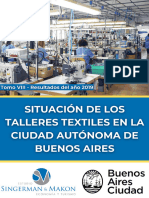 Informe Talleres Textiles CABA - Tomo VIII Base de Datos Integrada 2019