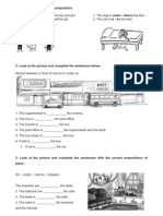 Prepositions of Place