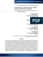 10-La Formación Del Especialista en Psicomotricidad en Chile. Formaciones e Instituciones Formadoras