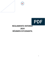 Reglamento Interno de Régimen Estudiantil 2024