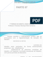 Parte 07 - Duração Do Trabalho e Descanso - Direito Do Trabalho Ii - 1º Semestre 2023