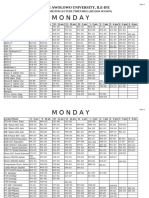 Harmattan Semester 2023-2024 Lecture Timetable