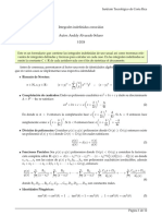 Formulario de Integrales Usuales