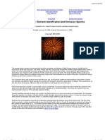 Emission Spectroscopy: Element Identification