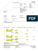 Invoice: Atlas Copco Exploration Products