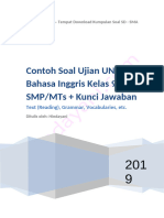 Kelas 9 SMP 50 Contoh Soal Ujian Nasional UN Bahasa Inggris Converted 1