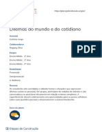 Dilemas Do Mundo e Do Cotidiano - Planejador de Aulas de Projetos de Vida - Planejador de Aulas de Projetos de Vida