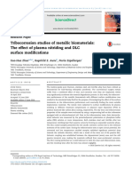 2016 JMBBM. Tribocorrosion Surface Modifications