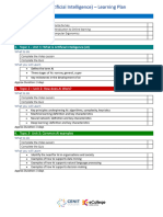 ICDL AI (Artifical Intelligence) Learning Plan