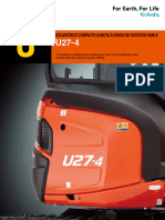 U27 Mini Excavator Brochure Excavatrices French Francais