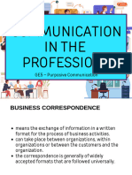 Communication in The Professions 1