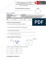 Evaluacion Del Cuarto Bimestre de Matematicas