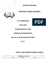 Planeación Del 26 Al 30 de Agosto