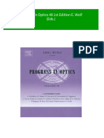 Full Progress in Optics 48 1st Edition E. Wolf (Eds.) Ebook All Chapters