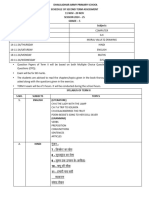 Term 2 Datesheet & Syllabus Class-5