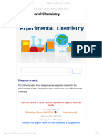 Experimental Chemistry - TeachifyMe