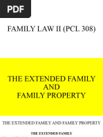 FAMILY LAW II (PCL 308) (EXTENDED FAMILYFAMILY PROPERTY) No. 3 - 113850