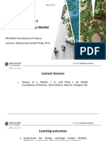 Lecture 11 Foreign Exchange Market (FOREX)