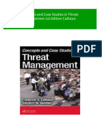 Full Download Concepts and Case Studies in Threat Management 1st Edition Calhoun PDF