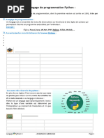Le Language Python Résumé