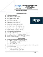 Redox Reaction Question Sheet - Atp Star