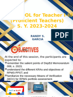 LAC Rpms Tool For Proficient Teachers May 2024