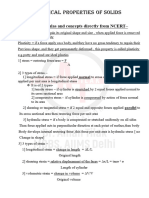 NSE 8. Mechanical Properties of Solids