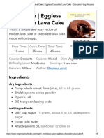 Lava Cake - Eggless Chocolate Lava Cake - Dassana's Veg Recipes