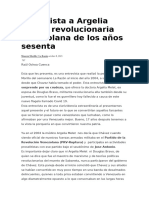 Entrevista A Argelia Melet, Revolucionaria Venezolana de Los Años Sesenta