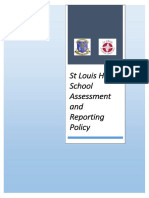 SLHS Assessment Reporting Policy Ratified January 2023