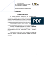 Roteiro - Pedagógico - I - Fundamentos Da Educação - 2024