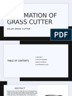 Automation of GRASS Cutter