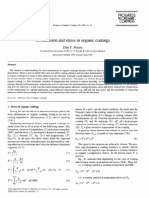 On Adhesion and Stress in Organic Coatings