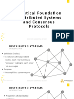 Lec 9 - Theoretical Foundation of Dsitributed System and Consensus