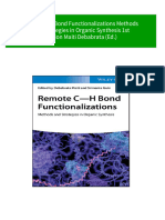 Where Can Buy Remote C H Bond Functionalizations Methods and Strategies in Organic Synthesis 1st Edition Maiti Debabrata (Ed.) Ebook With Cheap Price