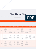 Running Hyrox Plan