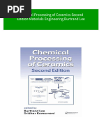 Full Chemical Processing of Ceramics Second Edition Materials Engineering Burtrand Lee Ebook All Chapters