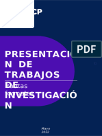 Pautas Formales Trabajos de Investigacion