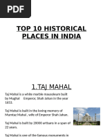 Top 10 Historical Places in India